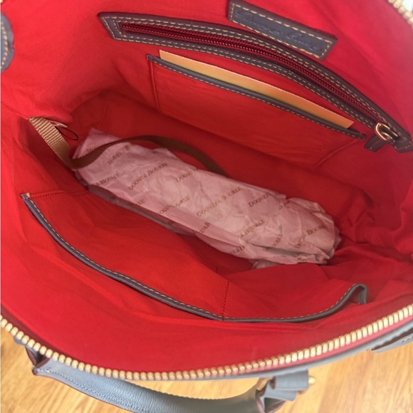 Dooney and Bourke Florentine Dillen double pocket satchel/tote - Picture 6 of 7